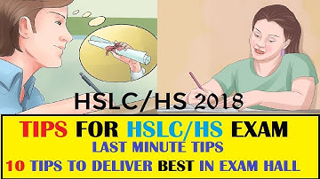 Exam Day Tips For HSLC 2019 & HS 2019 | Assamese
