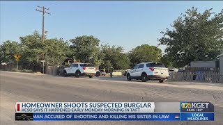 Homeowner shoots suspected burglar in Taft