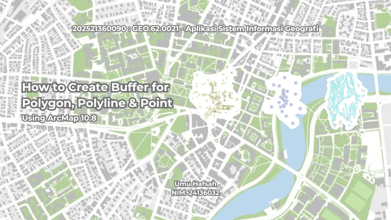 How to Create Buffer for Polygon, Polyline & Point Using ArcMap 10.8 ...