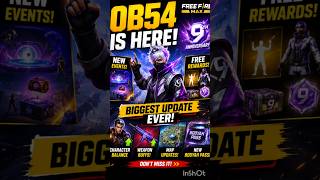 👉 Free Fire MAX OB54 Update Release Date, Rewards & New Features 🔥 #freefire