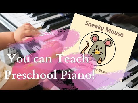 Preschool Piano Finger Game Sneaky Mouse Cards