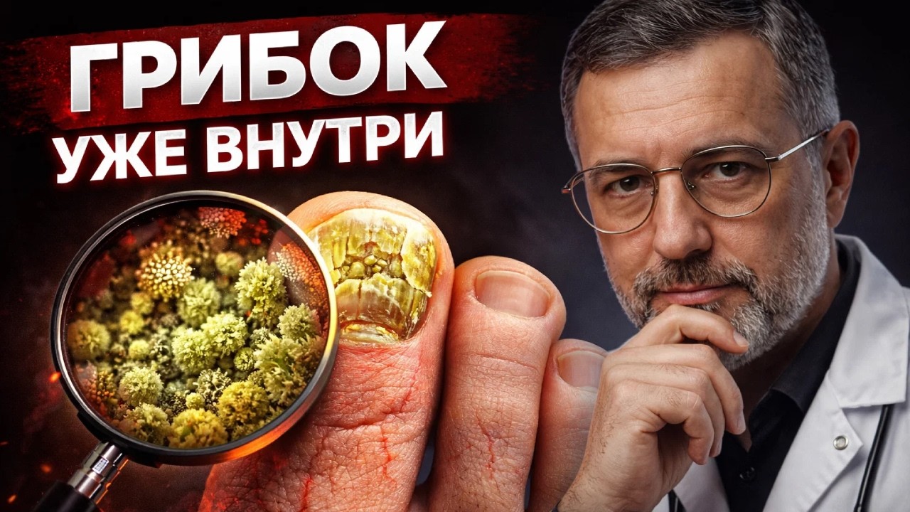 Грибок на ногтях — это ПОСЛЕДНЯЯ стадия. Первая — съедает ваш кишечник изнутри