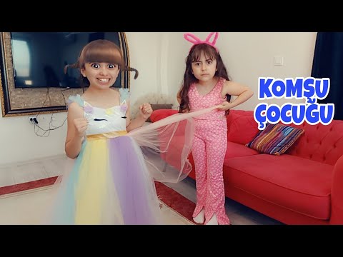 KOMŞU KIZI PELİNSU ESMA'NIN ELBİSESİNİ GİYDİ ESMA ÇOK ÜZÜLDÜ ماما جابت بيبي - جنى مقداد | طيور الجنة