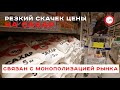 Резкий скачек цены на сахар, связан с монополизацией рынка