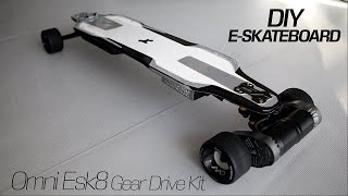 #164 Build an Electric Skateboard with Omni 2-in-1 Gear drive system / Fits Evolve