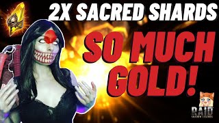 ALL THE GOLD! 2x Sacred Shards • RAID Shadow Legends