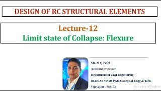 Singly Reinforced Beam Numerical Problems II Lecture-12 II Module-1 II DRCSE