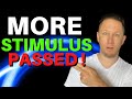 MORE Stimulus PASSED! Second Stimulus Check Update Today