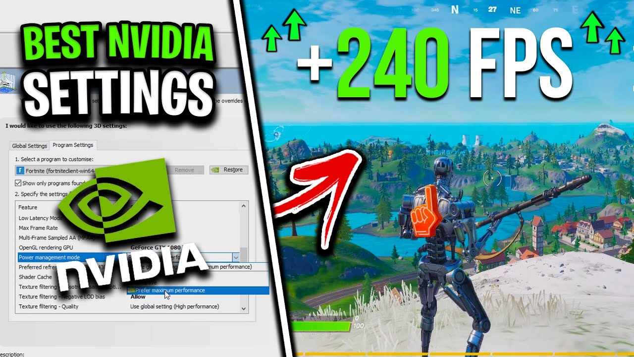 Boost Fps Reduce Input Delay By Changing These Nvidia Settings Season 5 Youtube