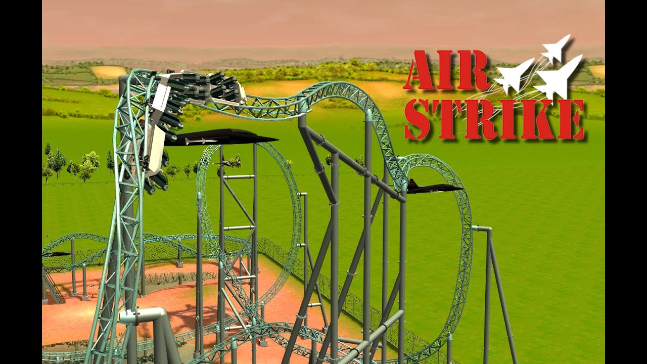 Air Strike RCT3 onride [Intamin Accelerator Coaster] - YouTube