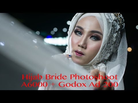 Photoshoot Pengantin Hijab dengan HSS Flash