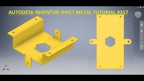 Autodesk Inventor Sheet Metal tutorial #357 || Sheet Metal Drawing Tutorials || Inventor Cad 3d
