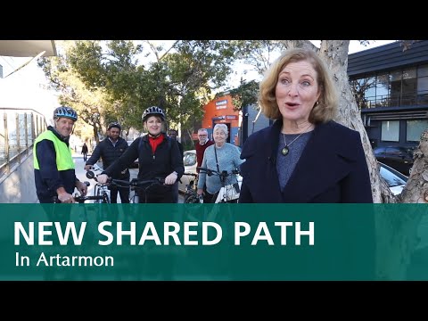 Video - Mayor Gail opens  the new safe and accessible shared path route in Artarmon