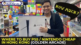 Where to BUY CHEAP PS5 / NINTENDO SWITCH in Hong Kong (GOLDEN ARCADE) I Bought a PS5 Slim!