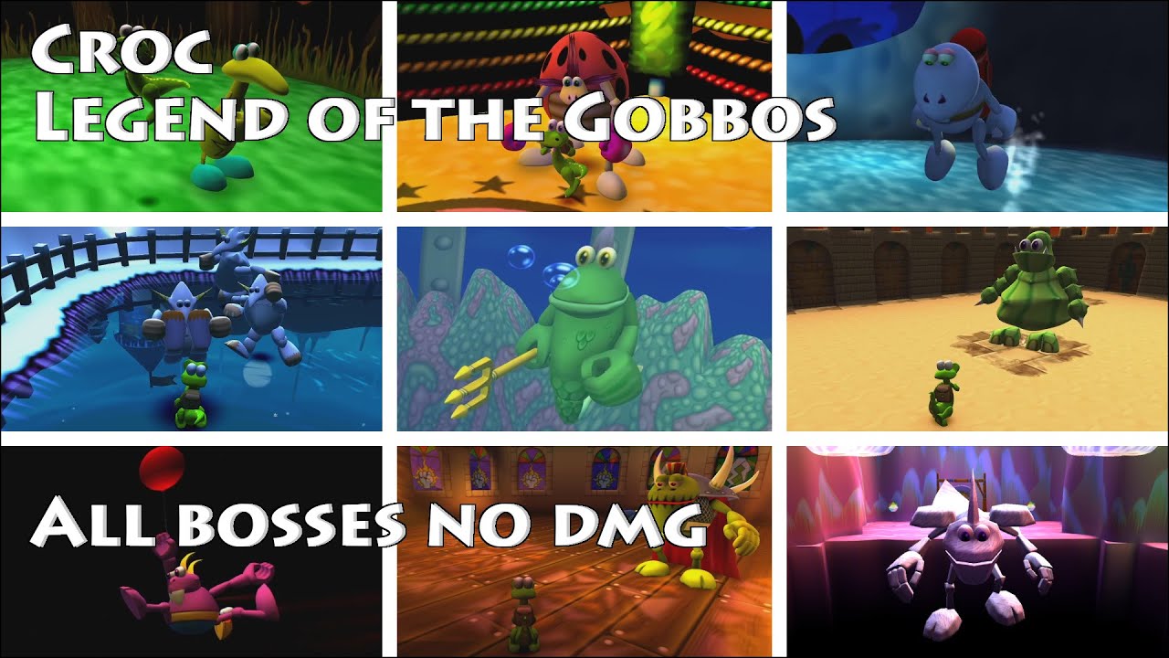 Croc Legend of the Gobbos Remastered [PC] - Like a Boss (All bosses without damage)