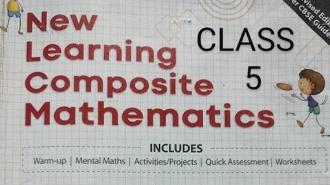 Class 5 | New Learning Composite Mathematics | Chapter-8 | Self Practice 8D
