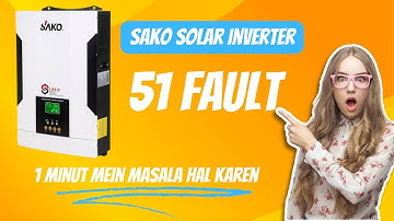 How to repair sako solar inverter/ 3.6 KVA error 51 repair kaise karte hain/