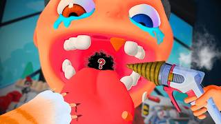 ¿¡QUÉ ES ESO!? Encontré cosas TERRIBLES en su Boca - Dentista Loco VR screenshot 4