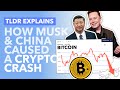 The Crypto Crash: How Elon Musk and China Crashed the Price of Cryptocurrencies - TLDR News