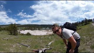 Mud Geyser at Yellowstone - 360° Video Virtual Tour