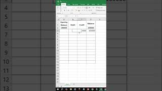 Excel Debit Credit Balance Sheet | Lunar Computer College