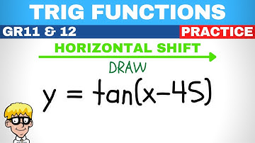 Trig functions grade 11 and 12: Horizontal shift