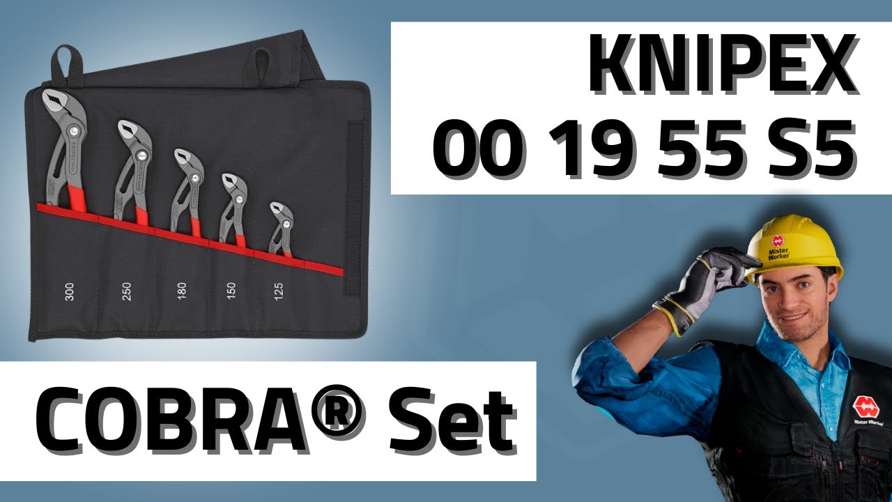 KNIPEX 00 19 55 S5 - 88774 Cobra®-Set 5-piece | Mister Worker®