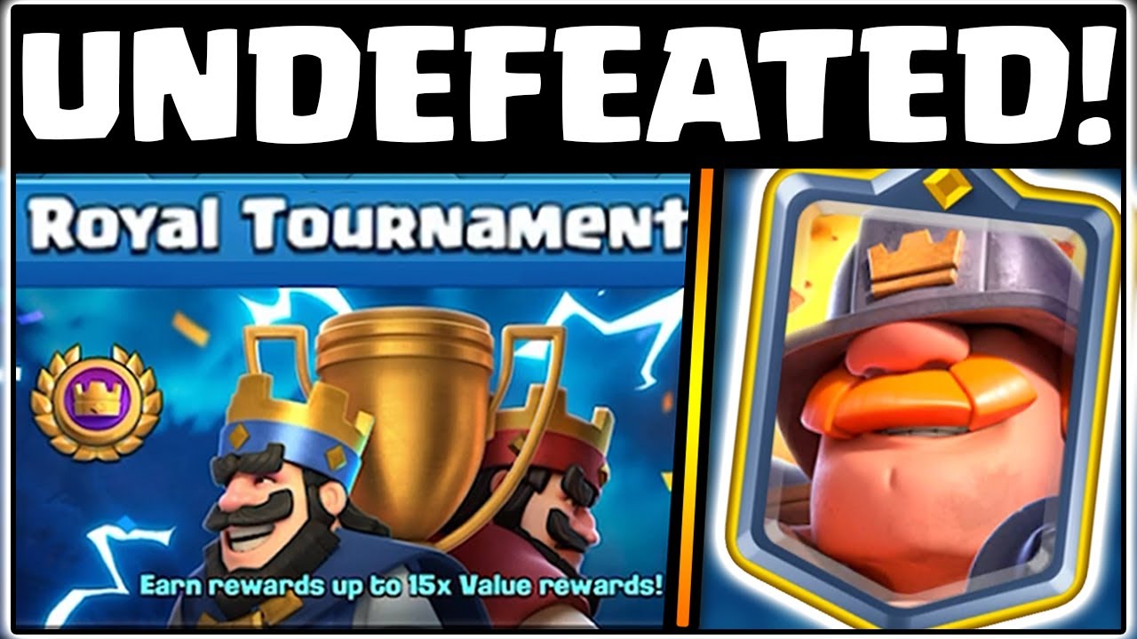 UNDEFEATED ROYAL TOURNAMENT CLASH ROYALE BEST ROYAL TOURNAMENT DECK!