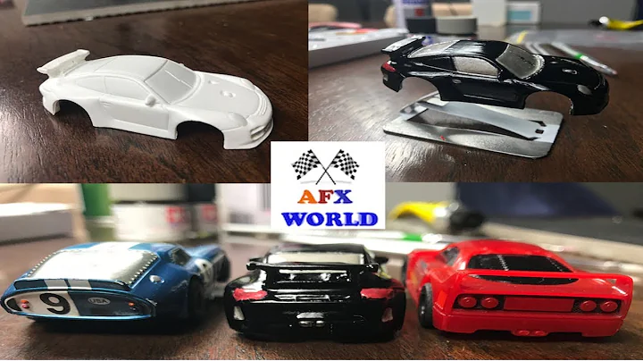 CUSTOM PAINTED PORSCHE GT2 - 1:64 - SLOT CAR RACING - HOT WHEELS - AFX WORLD - EPISODE NINE SE3