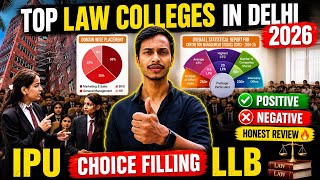 TOP 10 Law Colleges 🔥 In DELHI 2026 | IPU CHOICE FILLING Guide For LLB /LLM College HONEST REVIEW