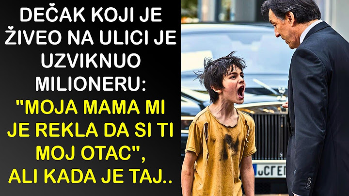 DEČAK KOJI JE ŽIVEO NA ULICI JE UZVIKNUO MILIONERU:"MOJA MAMA MI JE REKLA DA SI TI MOJ OTAC", ALI..