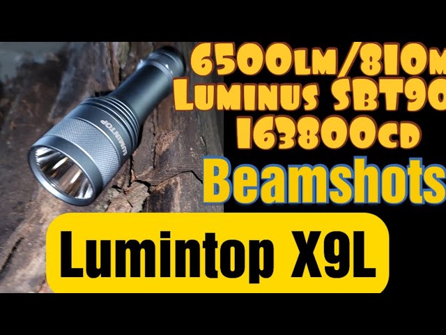 Lumintop FW21 X9L |Beamshots Review!●6500Lm●810M●163800Cd. Amazing light!!