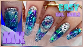WOW!!! 🔥Gel Nails / Winter Manicure Aquadesign / Top Form Extensions