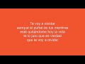 Te voy a olvidar MALÚ (Karaoke con piano) Tono Original!