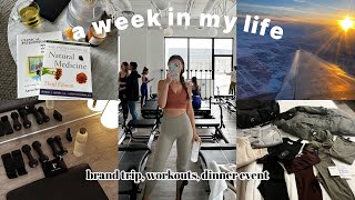 a week in my life | quick brand trip, workouts, dinner event | VLOG