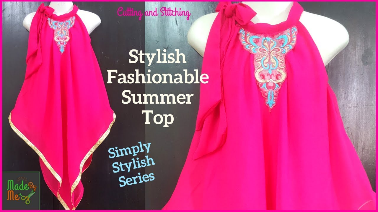 Stylish Fashionable Summer Top Cutting and Stitching DIY Summer Top (Beach Style) YouTube
