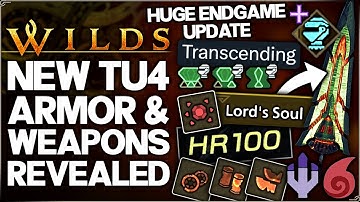 Monster Hunter Wilds - New INSANE Title Update 4 Weapons & Armor Revealed - Endgame Update & More!