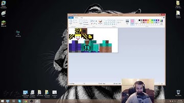 How to make a Minecraft skin using Windows Microsoft Paint!