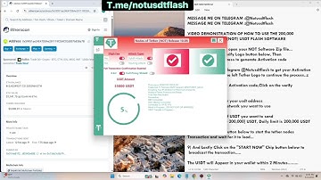 How to make Usdt Flash with node of tether 2025 software #usdt #binance #crypto #earnusdtfree  