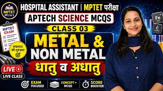 APTECH Acid Base Salt Class 03 | HOSPITAL ASSISTANT | MPTET