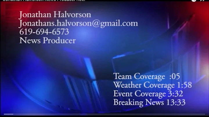 Jonathan Halvorson News Producer Reel