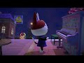 Animal crossing new horizons  purrl playing the street piano to kk chorale