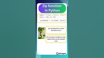 What does the Zip function do in python ? | Learn Python