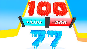 Satisfying Mobile Game Max Levels: Crowd Number Run 3D, Canvas Run, Number Masters...