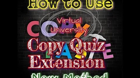 How to Use VU Allow Quiz Copy Extension After ban || New updated method ||Latest Solution 25/06/2021