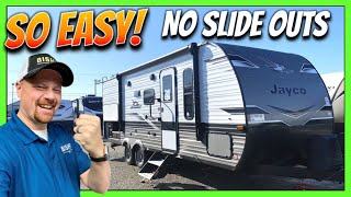 Smaller, No Slides • Just EASY Camping!! 2023 Jay Flight 224BH