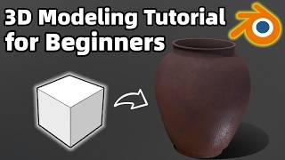 Blender Beginner Tutorial | Modeling a Traditional Chinese Water Jar from a Cube