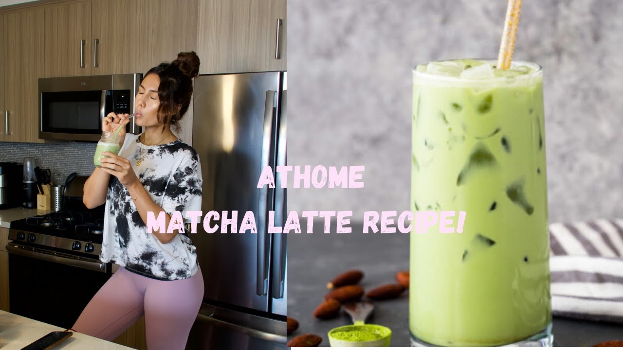 MATCHA LATTE RECIPE! HOW TO MAKE A MATCHA LATTE AT HOME (super easy ...