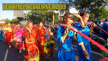 Rực rỡ Lễ hội Tết Nguyên Tiêu 2023 tiên nữ, múa lân sư rồng diễu hành đường phố Chợ Lớn Sài Gòn