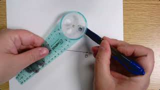 Construction    Perpendicular through a POINT Safe T Compass